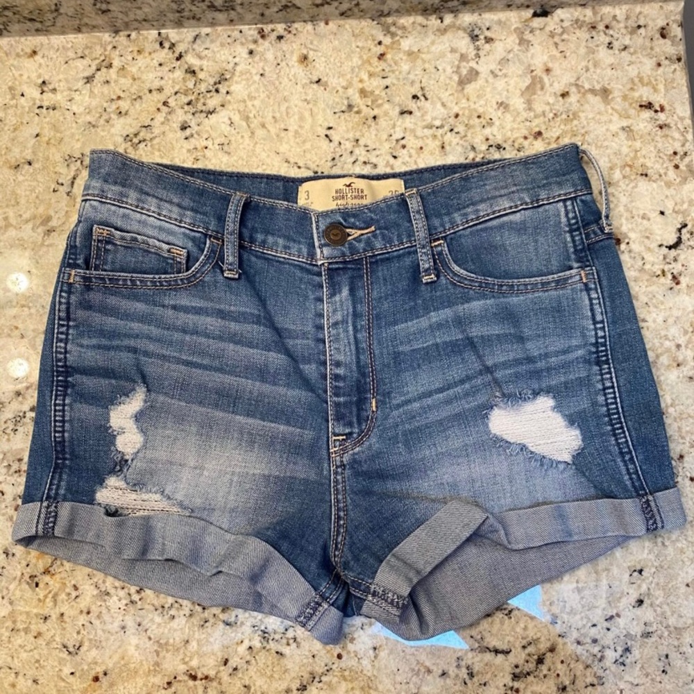 Hollister Blue jean shorts